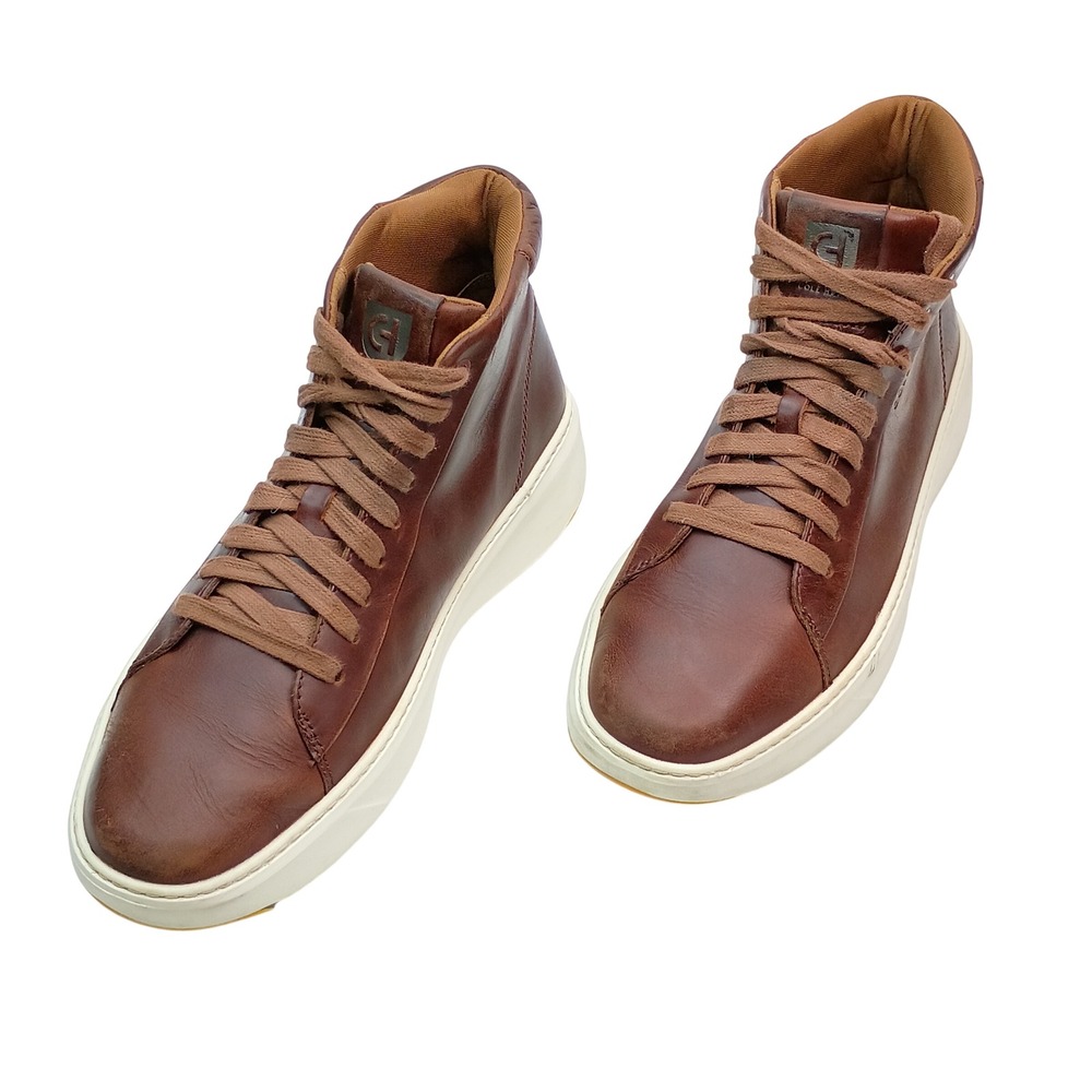 Cole Haan GrandPro Rally Chukka Men Size 8.5 Brown Leather Sneakers C36354